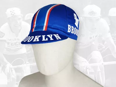 $13.50 • Buy BROOKLYN Retro Vintage Style Team Cycling Cotton Cap Eroica BLUE - FREE SHIPPING