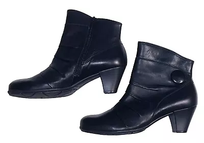 Gabor Anita Black Ankle Booties Boots Shoes Women’s 6 1/2 • $49.99