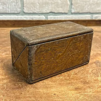 Singer Sewing Wooden Puzzle Box Oak Vintage Antique Vg Condition Patented 1839 • £28.92