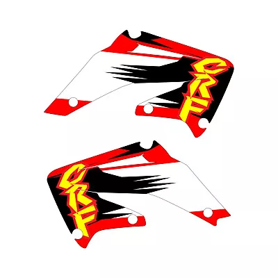 CRF450 02-04 Mid 90's Shroud Graphics R/W/B Highlight FREE SHIPPING • $75