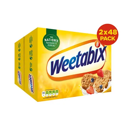 Weetabix Pack Of 2 X 48 Bars Wholegrain Healthy Cereal Biscuits Breakfast Family • £14.99