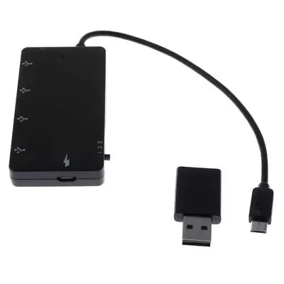 4 Port Micro USB OTG Hub Host Charging Cable Adapter Card Reader For Android • $7.87