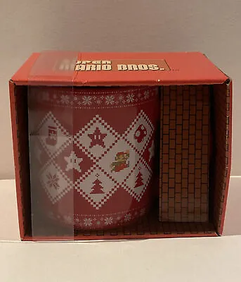 $19.95 • Buy NES Super Mario Brothers Coffee Mug Tea Cup 20oz Holiday Sweater Graphics Retro