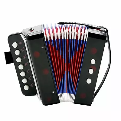 Small 7 Keys 3 Buttons Children Kids Button Toy Accordion • $29.99