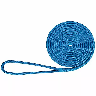 1 Pack 5/8 Inch 30 FT Double Braid Nylon Dock Line Mooring Rope Anchor Line Blue • $23.99