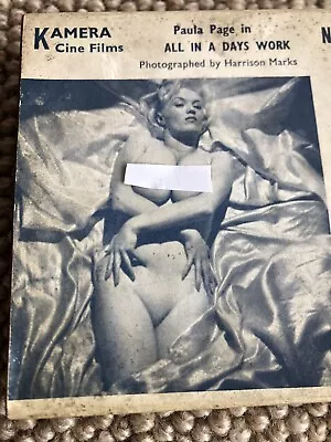 HARRISON MARKS Classic Paula Page In All In A Days Work  8mm Cine Glamour Film • £35