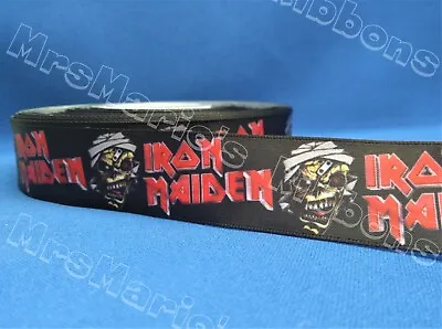 Iron Maiden Eddie Heavy Metal Music Satin Cake/craft/hair Ribbon @ MrsMario's • £1.79