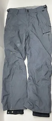 Columbia Mens Size M Vertex Omni Shield Gray Ski Snowboard Pants Waterproof • $15