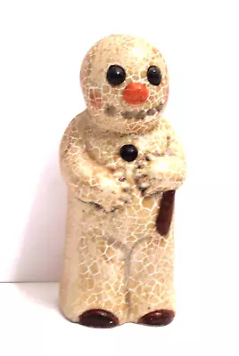 $87 • Buy Vaillancourt Folk Art #11 Snowman Figurine 1989 With Silly Smile