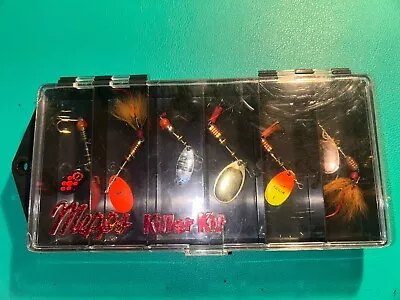 Mepps Killer Kit - Spinning Lures New 6 Each In Plastic Tackle Box • $24.95