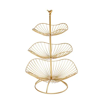 £25 • Buy Metal Wire Fruit Holder Decorative Bowl Storage Stand For Vegetables Bread Snack