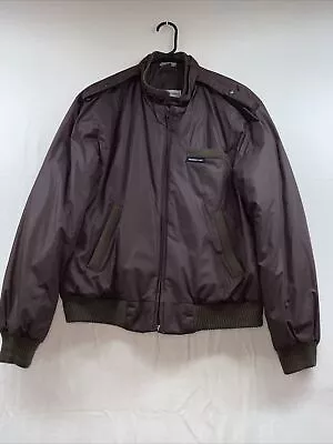 Vintage MEMBERS ONLY Bomber Jacket Size 38 Brown Coat • $26