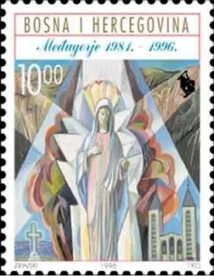 Bosnia - HP Mostar 1996 ☀ 15th Anniversary Of The Shrine In Medjugorje ☀ MNH** • $4.50