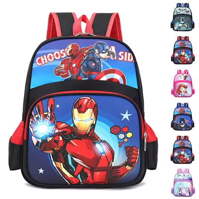 Spiderman Marvel Frozen Sophia Kids Backpack School Bag Travel Rucksack Bookbags • £17.39