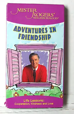 Mister Rogers Neighborhood Adventures In Friendship (vhs) Kids Video Vcr Tape • $30