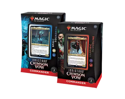 MTG Crimson Vow Commander Deck Set Of 2 Vampire Bloodline And Spirit Squadron • $63.88