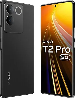 Vivo T2 Pro 5G (Black 256 GB)(8 GB RAM) 6.78  64MP Dual Sim MTK D7200 Unlocked • $390