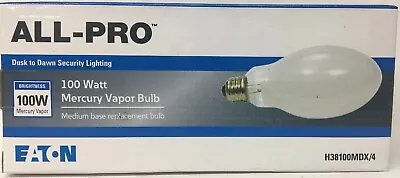 All-Pro Security Lighting 100watt Mercury Vapor Bulb Dusk To Dawn H38100MDX/4 • $30