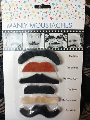 FakE Moustache Dress Up Party False Tash Fancy Dress • £5.99