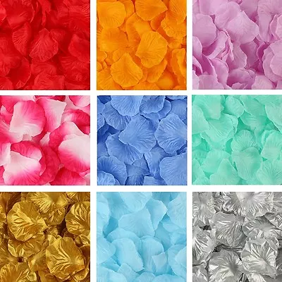 £1.29 • Buy Silk Rose Flower Petals Engagement Wedding Decoration Confetti Table Party