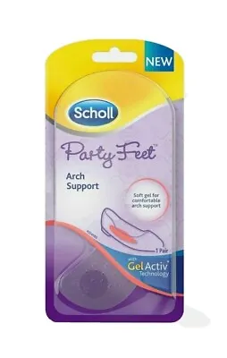 £4.99 • Buy Scholl Party Feet Arch Support  With GelActiv Technology  Clear, Slim & Non-Slip