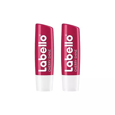 Labello Fruity Shine Cherry Lip Balm Pack Of 2 • £9.53