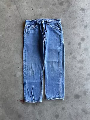 Vintage 90s USA Made Levi 501 Button Fly Denim Jeans Size 31x25  • $29.49