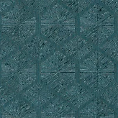 £26.04 • Buy Profhome 386901-GU Graphic Wallpaper Metallic Accents Petroleum Gold 5.33 M2