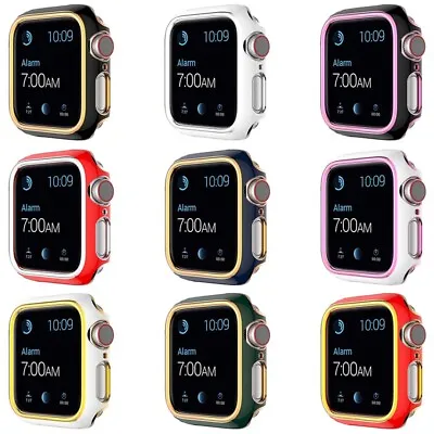 $2.99 • Buy Watch Case Apple Watch Series 6 SE 5 4 3 Hard Bump Case PC Cover Protector 40/44