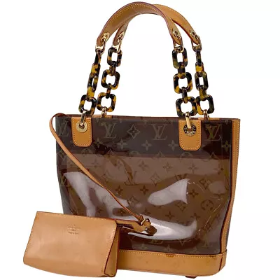Louis Vuitton Hippo Amble PM Tote Bag Clear Bag Monogram Hand Bag Plastics B... • $1588