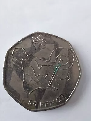 Weightlifting 50p Rare- Collectible -circulated 2011 -London Olympic 2012 • £10