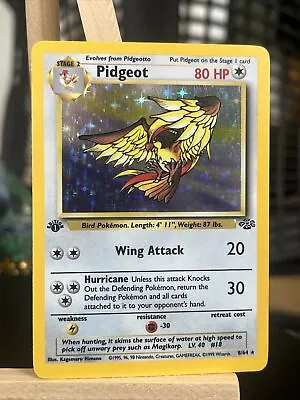 $18.50 • Buy Pokémon TCG Pidgeot Jungle 8/64 Holo 1st Edition Holo Rare