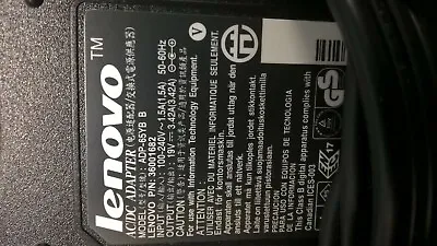 Genuine Lenovo Ideapad Laptop Charger AC Adapter Power Supply 19V 3.42A 65W  • $8.99