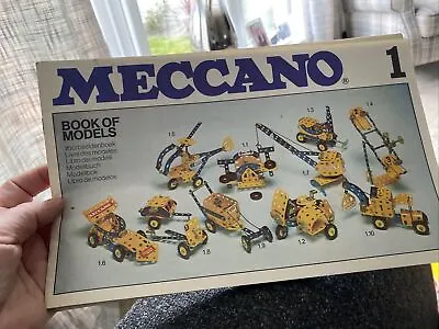 1978 Meccano Book Of Models No 1 Used Condition • £2