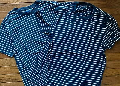 Men’s J.Crew Nautical Striped Pocket T-shirt Lot Large Slim  • $22