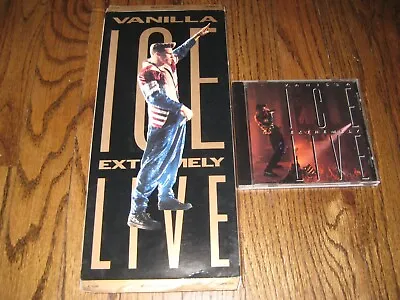 Vanilla Ice Extremely Live  Longbox And Original Cd! -Rare!   • $75