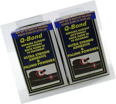 Q Bond Repair Kit Small Quick Bonding Adhesive 2 Pack • $33.97