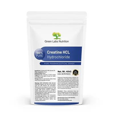 CREATINE HYDROCHLORIDE (HCL)  POWDER 454g Lean Muscle Regeneration Strength • $23.99