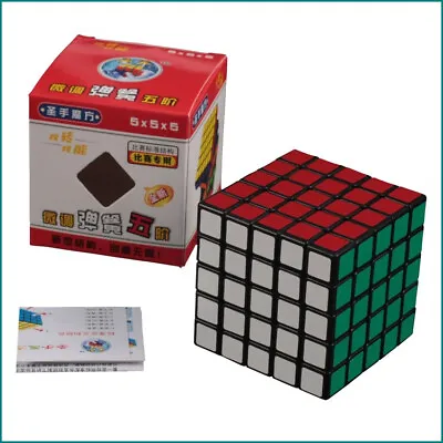 New ShengShou 5x5x5 Speed Ultra-smooth Magic Cube Puzzle Twist 5x5 Black • $10.22