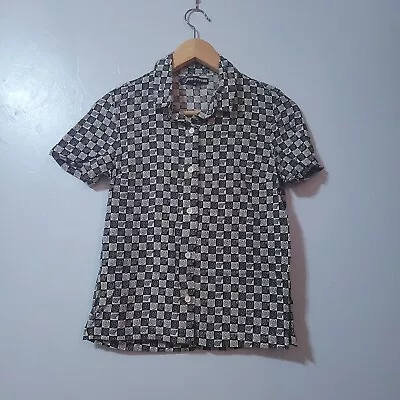 Odd Future Button Up Checkered Shirt Womens Size XS • £8.89
