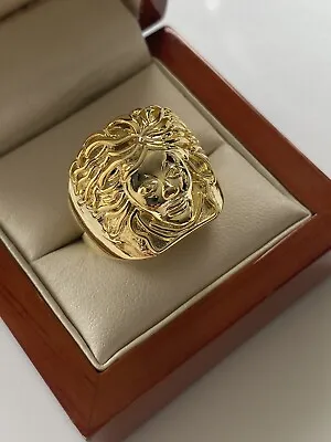 £6.99 • Buy Men's Greek God Key Pattern  Mythology Aztec 3D Medusa Face Ring Signet Biker UK