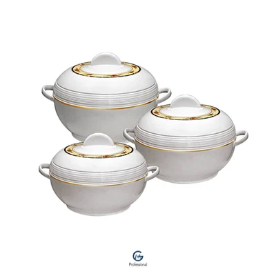 £25.95 • Buy 3PCs Insulated Hot Pot Set Food Warmer Casserole Dish Serving Dish Thermal Pan