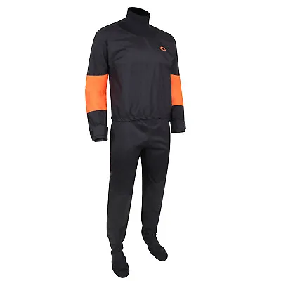 2023 Typhoon Roan Hinge Drysuit & Undersuit - Black/Orange 100184 • £589.95