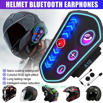 Wireless Bluetooth Stereo Motorcycle Helmet Headset Speaker Headphone Hands-Free • $19.99