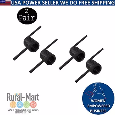 2-Pairs Trailer Heavy Duty Ramp Left & Right Spring Coil 2000 Lb Steel Round Bar • $52.23