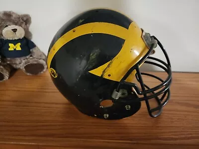 Full Size Authentic Michigan Football Helmet.  GAME WORN! • $700