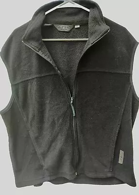 Black Diamond Vest Mens Black Large Fleece Fill Zip Pocket USA Made • $24.99