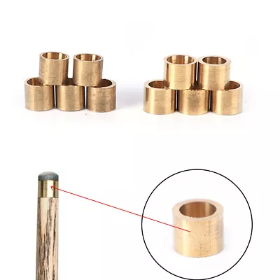 £2.88 • Buy 5X Billiards Snooker Copper Ferrule Brass Snooker Pool Cue Ferrules Cue Repair