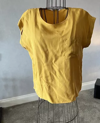 £0.99 • Buy Apricot Ladies Top Mustard Yellow Size 12 Brand New
