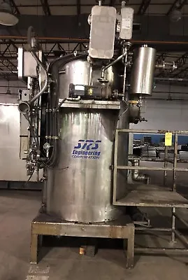 $4900 • Buy SRS Solvent Recovery System Stainless Jacketed Mix Tank Vacuum Recovery CT-1500
